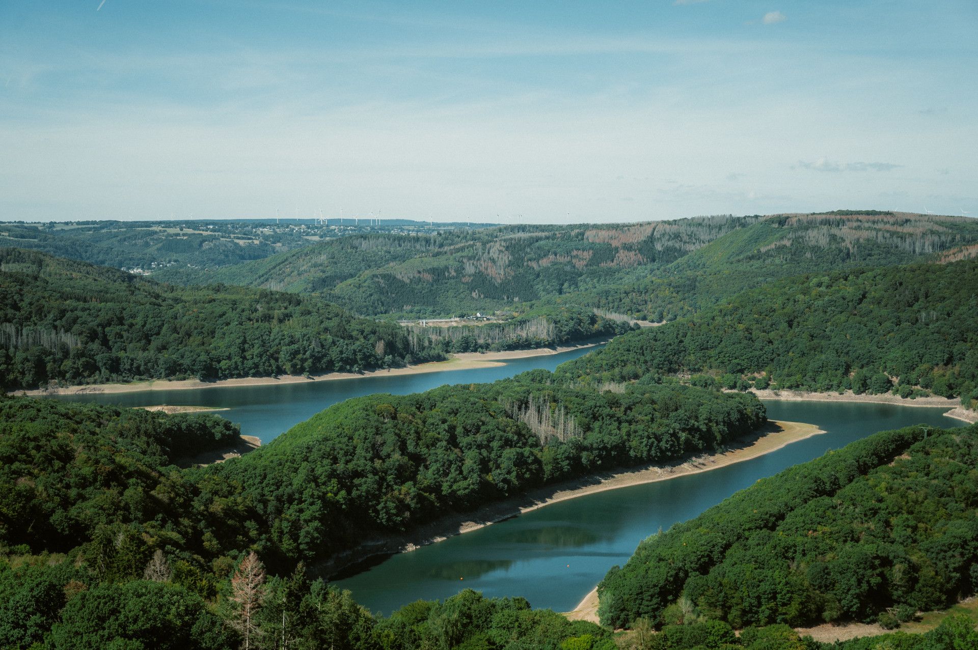 Stuwdam Urft in het Nationaal Park Eifel