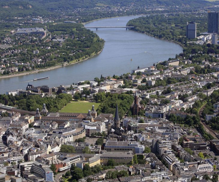 Luchtfoto van Bonn