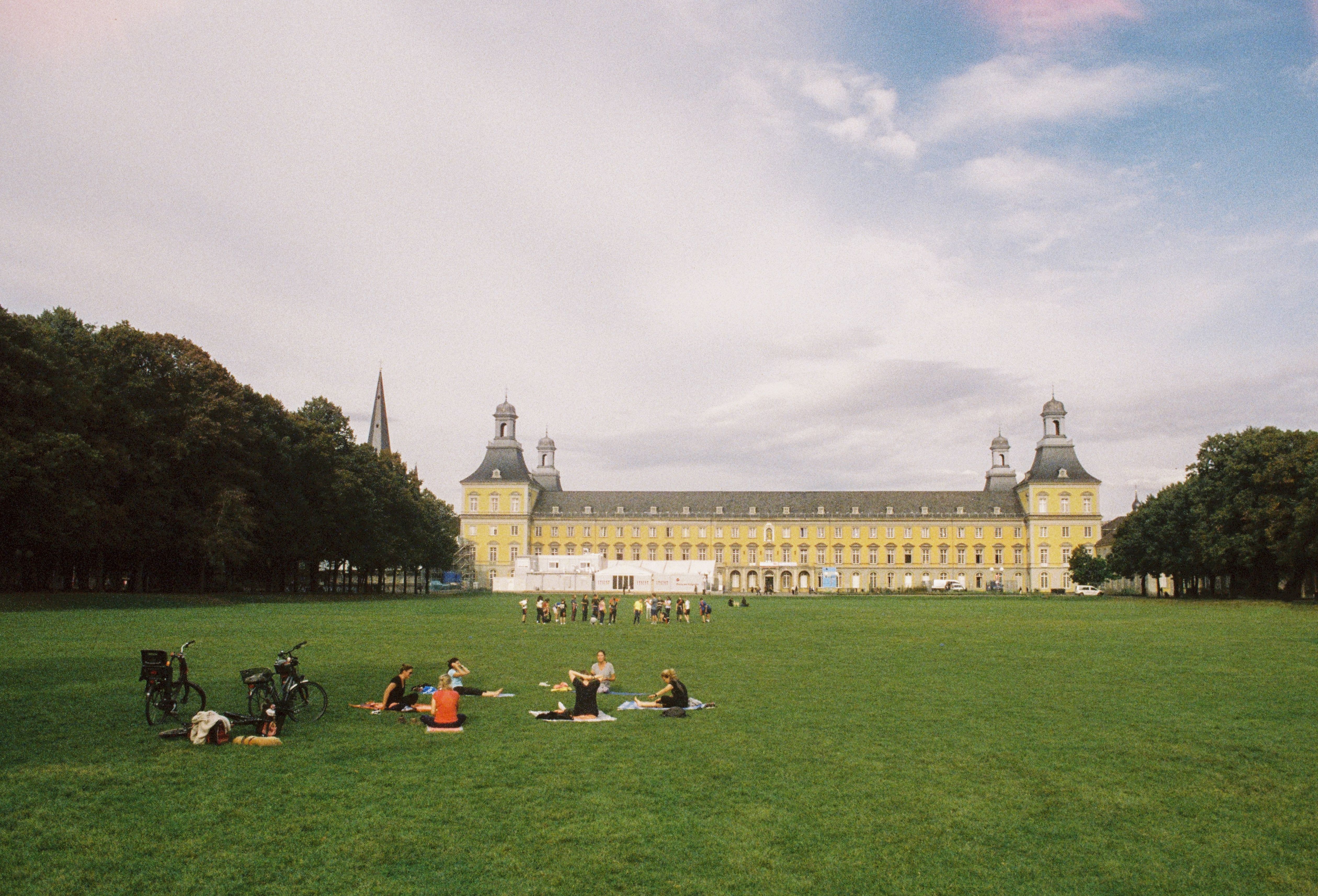 De binnentuin van de universiteit van Bonn