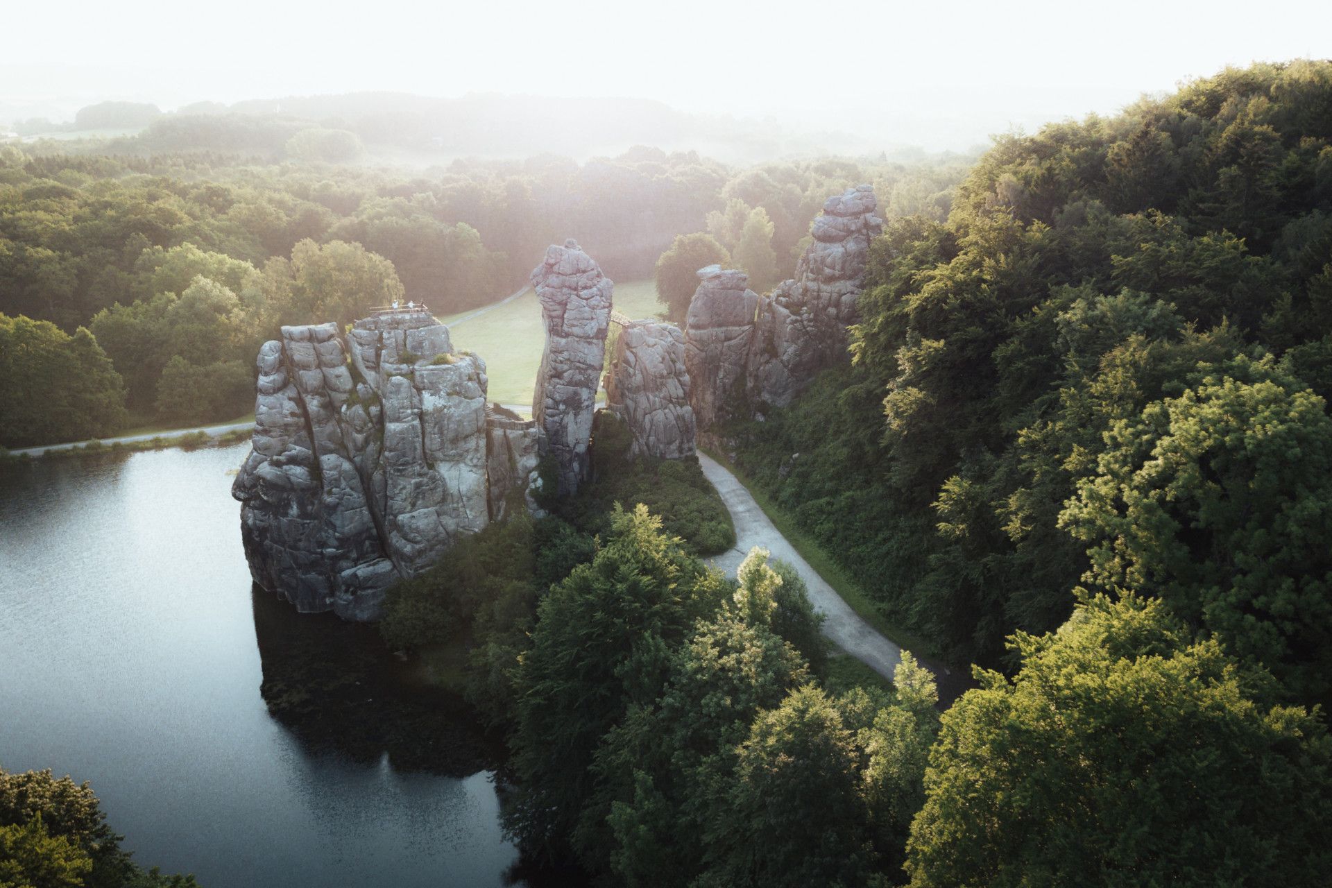 Externsteine van boven, Teutoburgerwoud