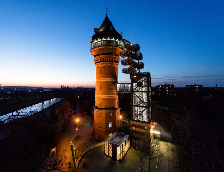 Het Watermuseum Aquarius is gevestigd in een voormalige watertoren. Experimenten, avontuurlijke werelden en belevingsruimtes zijn te vinden op in totaal 14 verdiepingen