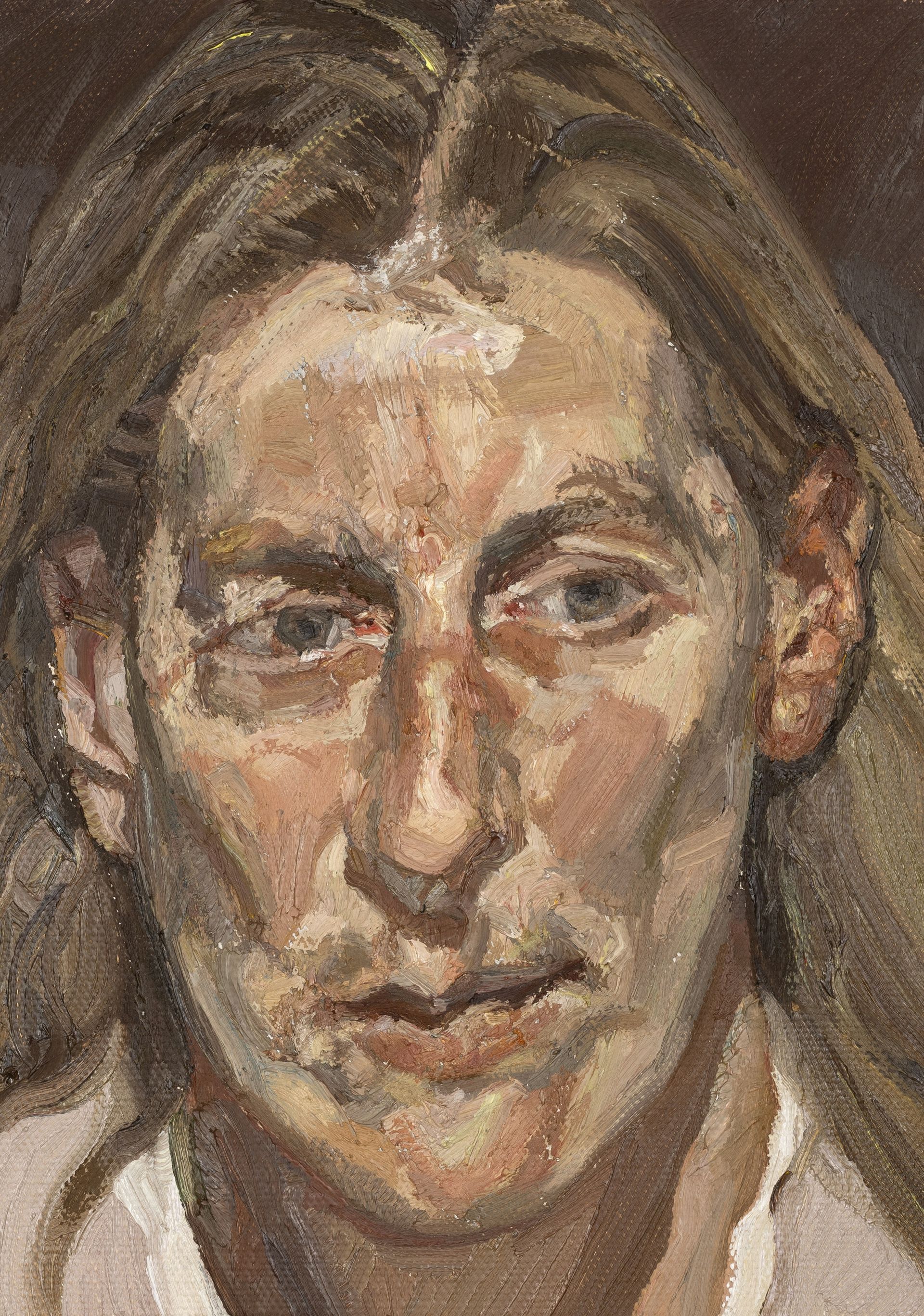 Lucian Freud, Hoofd van een vrouw, 1988-1990, MGKSiegen, Collectie Lambrecht-Schadeberg