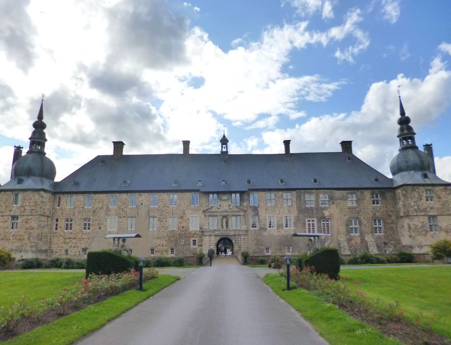 Kasteel Lembeck is een prachtig gebouw in het natuurpark Hohe Mark