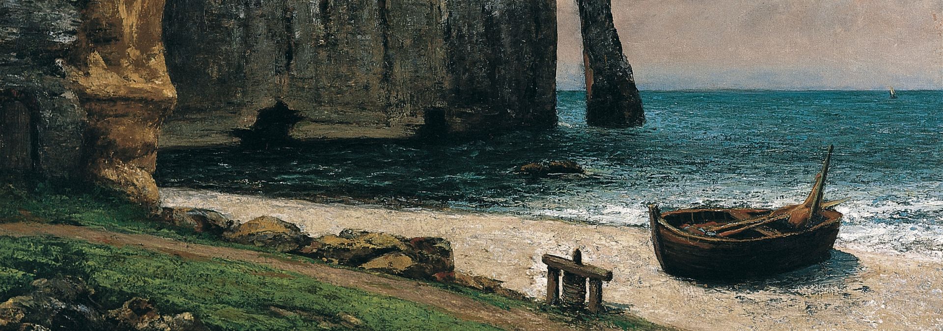 Gustave Courbet, De kliffen bij Étretat, rond 1896