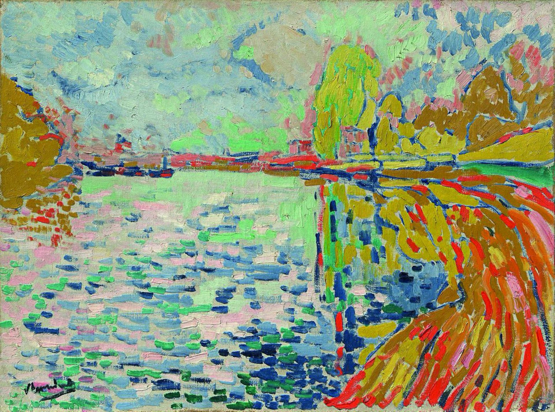 Maurice de Vlaminck,
De Seine bij Bougival, 1906, Hasso Plattner Collectie